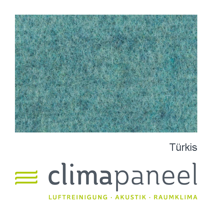 Akustikpaneel, 100 % ökologische Schallabsorber - Wandpaneele Farbe Türkis