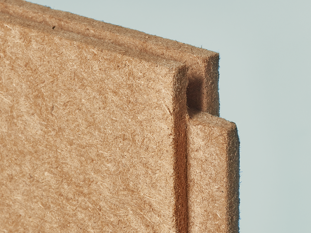 Claytec ökologische Holzfaserausbauplatte zum Lehmverputz, Dicke 25 mm, Nut- und Feder