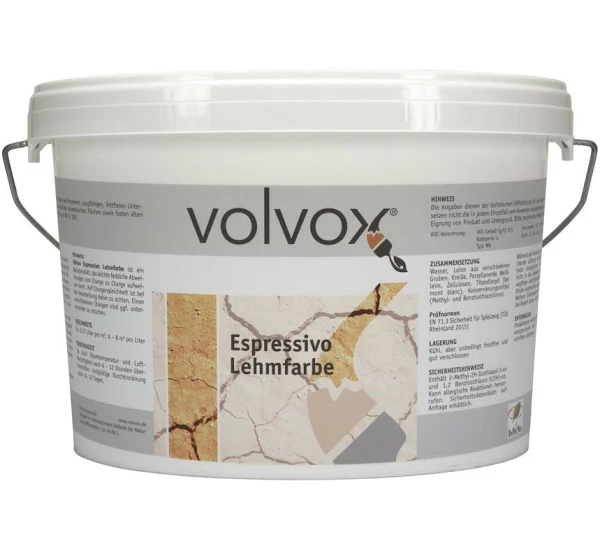 Volvox, Espressivo Lehmfarbe, "Mont Blanc" 10 Liter
