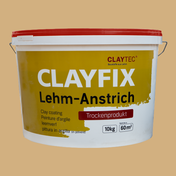 ClayFix Lehm-Anstrich, Gelb-1, Grundfarbe   