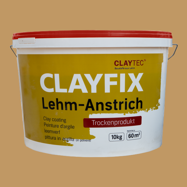 ClayFix Lehm-Anstrich, Gelb-0, Grundfarbe  