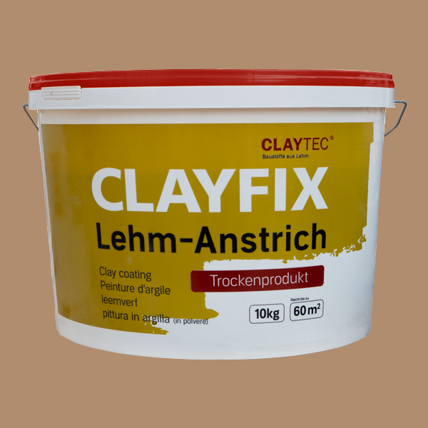 ClayFix Lehm-Anstrich, Braun-1, Grundfarbe 