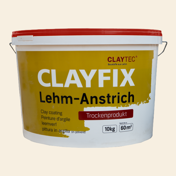 ClayFix Lehm-Anstrich, Edel-Weiß, Classic-Farbtöne