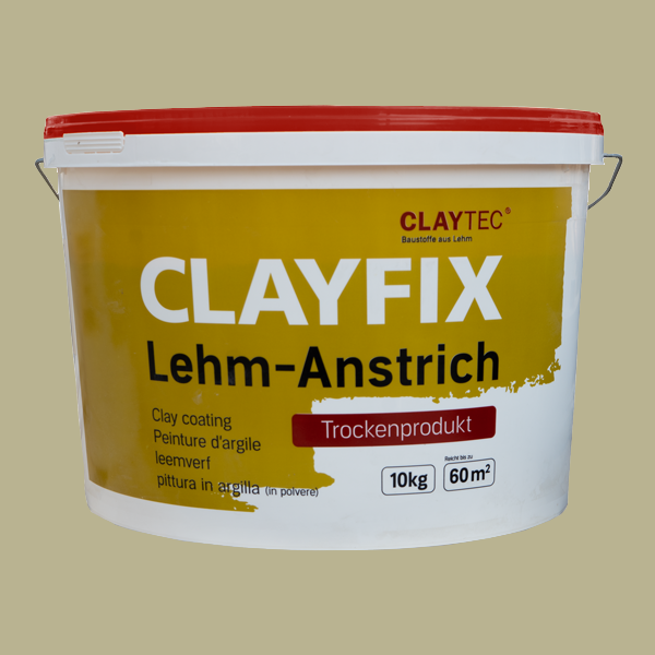 ClayFix Lehm-Anstrich, Grün-1, Grundfarbe 