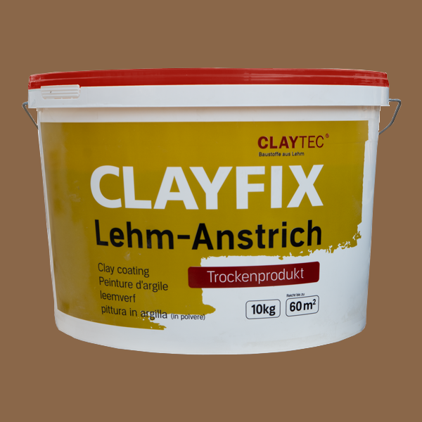 ClayFix Lehm-Anstrich, Braun-0, Grundfarbe 