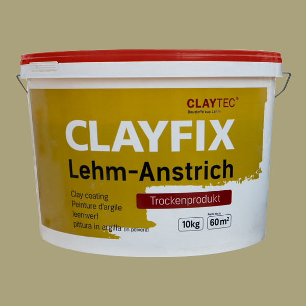 ClayFix Lehm-Anstrich, Grün-0, Grundfarbe 