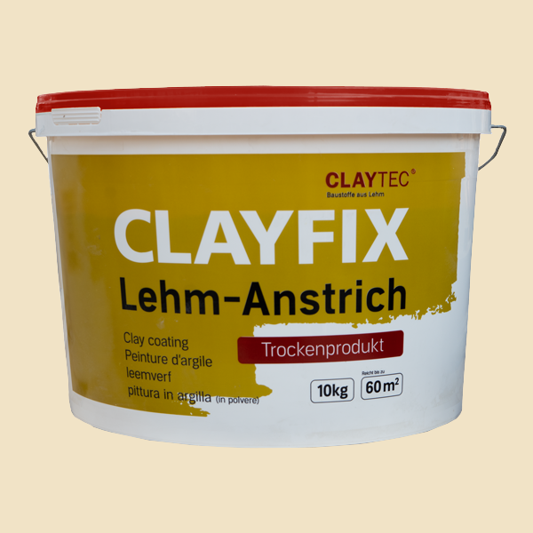 ClayFix Lehm-Anstrich, Gelb-4, Grundfarbe 